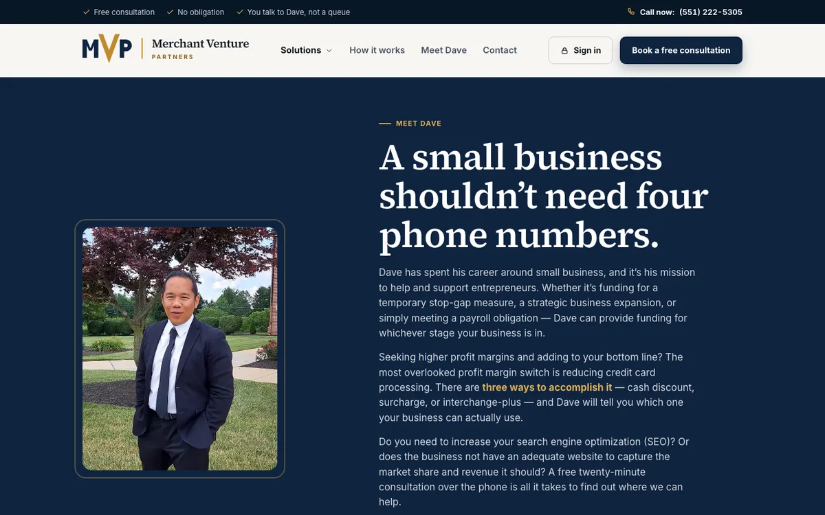 Meet Dave. The reason anyone hires him is on this page.