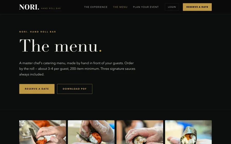 Build the menu. Watch the quote move.